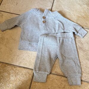 Cozy Gray Kids Matching Set